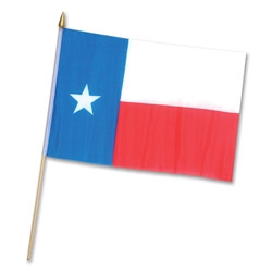 Rayon Texas Flag (11 in x 18 in)