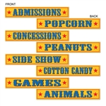 Circus Sign Cutouts (4/pkg)