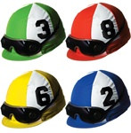 Jockey Helmet Cutouts (4/pkg)