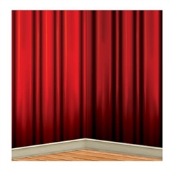 The Red Curtain Backdrop measures 4 feet tall and 30 feet wide. Printed on a thin sheet of flexible plastic, the rich, red colors of the elegant looking curtain will provide a dramatic background for photos. Perfect for award night events! One per package