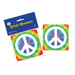 Peace Sign Coasters (8/pkg)