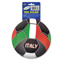 Italy Soccer Ball Peel 'N Place (1/Sheet)