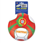 Portugal Soccer Ball Peel 'N Place (1/Sheet)