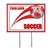 England Soccer Plastic Yard Sign