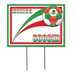 Mexico Soccer Plastic Yard Sign