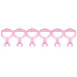Pink Ribbon Garland