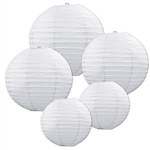 White Paper Lantern Assortment