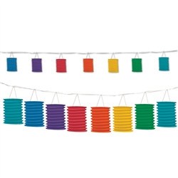 Rainbow Lantern Garland