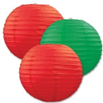 Christmas Paper Lanterns (3/Pkg)