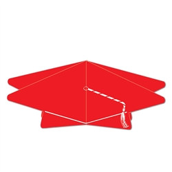 Red 3-D Graduation Cap Centerpiece