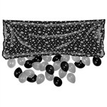 Pkgd Plastic Balloon Bag-Black and Silver (balloons NOT included)