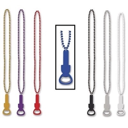 Beads with Bottle Opener (Choose Color)