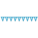 1st Birthday Pennant Banner (Blue)