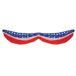 Stars & Stripes Fabric Bunting (5 3/4 feet)