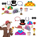 Add these Horse Racing Photo Fun Signs to your derby day viewing party! These photo fun signs will help you get a new Facebook profile picture and Instagram post. The photo props range in size from 4 inches to 15.25 inches. Comes 12 per package.