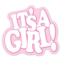 It's A Girl! Cutout