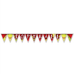 Softball Pennant Banner