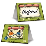 Let your fellow outdoorsy folk know where he/she will be sitting at the party with these Woodland Friends Place Cards. Each place card measures 4.25 inches and has two woodland friends looking at each other on the opposite side. Comes eight per package.