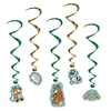 Bring the woodland friends from the outdoors into your living room for an awesome party! These Woodland Friends Whirls are an excellent hanging decoration for a children's birthday party or cub scout meeting! There are five whirls in the package.