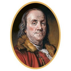 Benjamin Franklin Cutout