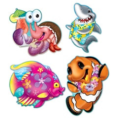 Luau Cutouts (4/pkg)