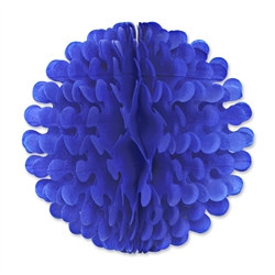 Medium Blue Tissue Flutter Ball, 19 Inches
