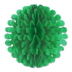 Green Tissue Flutter Ball, 9 Inches