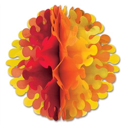 Golden-Yellow, Orange, and Red Flutter Ball