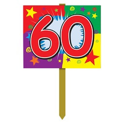 60th Birthday Yard Sign