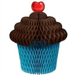 Tissue Cupcake Centerpiece (turquoise)