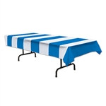 Blue & White Stripes Tablecover