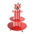 This Circus Tent Cupcake Stand is perfect for a circus theme party or a dessert table at a local carnival. This stand has three levels to arrange cupcakes and other sweet treats, which is plenty of room to organize some delicious treats. Stands 16 inches