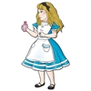 Bring Alice to wonderland at your upcoming party with our Jointed Alice in Wonderland cutout. This cutout of Alice stands 38 inches tall, which is over three feet tall! It will almost be like Alice is actually there at your party in Wonderland!