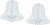 White Westminster Bells, 9 in (2/pkg)