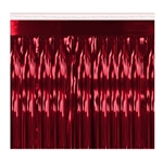 Red 1-Ply Metallic Fringe Drape