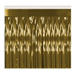 Gold 1-Ply Metallic Table Skirting