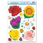 Flower Window Clings (14/pkg)