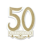 Glittered 50th Anniversary Crest