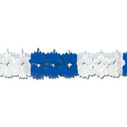 Blue and White Pageant Garland