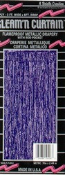 Purple 2-Ply Gleam N Curtain Metallic Curtain