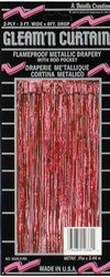 Red 2-Ply Gleam N Curtain™ Metallic Curtain