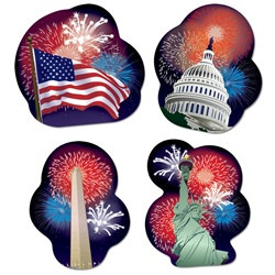 Patriotic Cutouts (4/pkg)