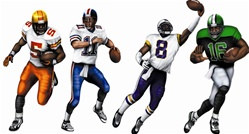 Football Cutouts (4/Pkg)