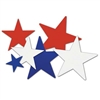 Patriotic Star Cutouts (9/pkg)