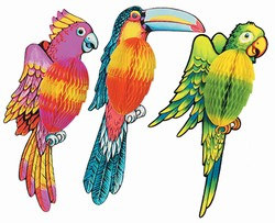 17 inch Art-Tissue Exotic Birds