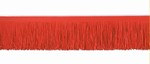 Red Tissue Fringe Drape