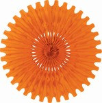 Orange Art-Tissue Fan