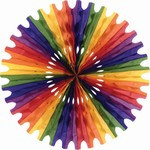 Rainbow Art-Tissue Fan