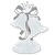 White Art-Tissue Bell Centerpiece