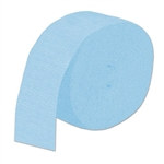 Light Blue Flame Retardant Crepe Streamer